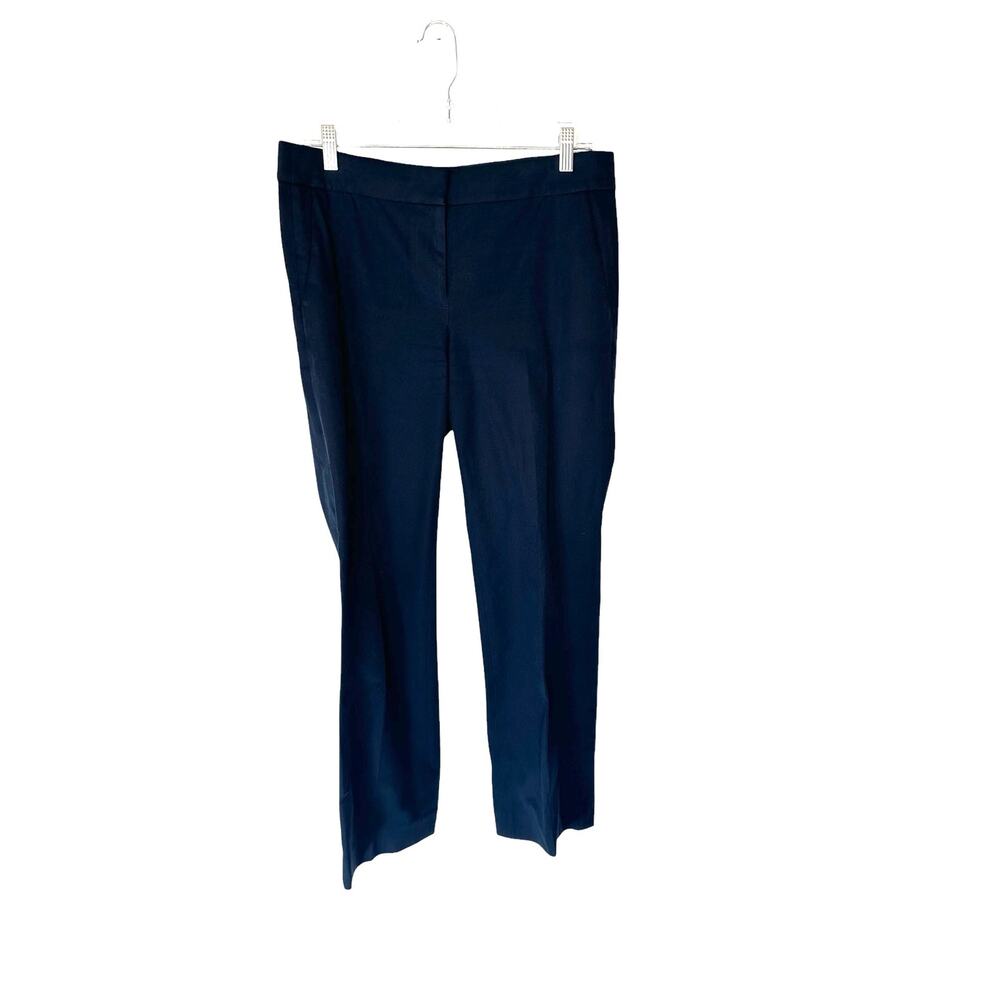 J.Crew Blue Business Office Career‎ Cotton Blend Straight Leg Dress Pants Size 6